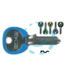 CHIAVI PER CILINDRI UNIVERSAL 4 SPINE GRANDI UL052DZ1 - UL052DZ1 DX silky 5 nuovi colori assortiti