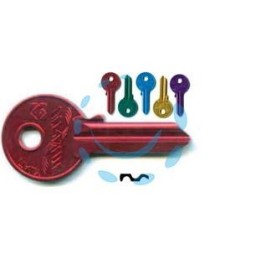 CHIAVI PER CILINDRI UNIVERSAL 4 SPINE GRANDI UL052U - UL052U DX ultralite 5 colori assortiti