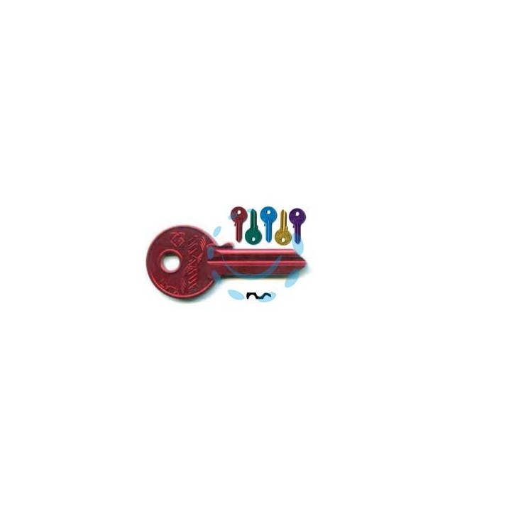 CHIAVI PER CILINDRI UNIVERSAL 4 SPINE GRANDI UL052U - UL052U DX ultralite 5 colori assortiti