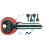 CHIAVI PER CILINDRI UNIVERSAL 6 SPINE GRANDI UL054DZ