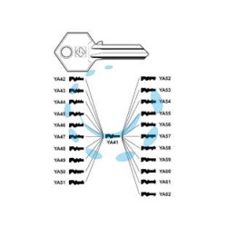 CHIAVI PER CILINDRI YALE 5 SPINE GRANDI YA41