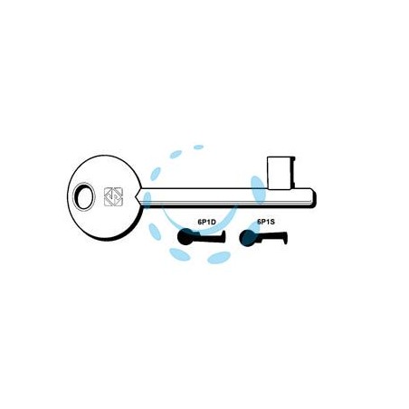 CHIAVI PATENT PASSEPARTOUT BONAITI, ETNA, MAVE, MP, OASA, PERINO - 6P1D dx (ex 5010)