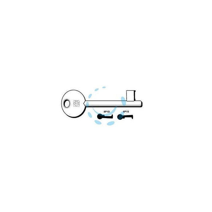 CHIAVI PATENT PASSEPARTOUT BONAITI, ETNA, MAVE, MP, OASA, PERINO - 6P1S sx (ex 5010)