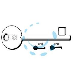 CHIAVI PATENT PASSEPARTOUT AGB, MP, PERINO, OSMET - 6P2S sx (ex 5011)
