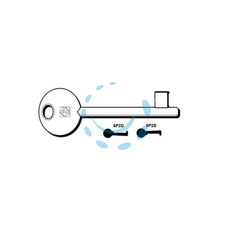 CHIAVI PATENT PASSEPARTOUT AGB, MP, PERINO, OSMET - 6P2S sx (ex 5011)