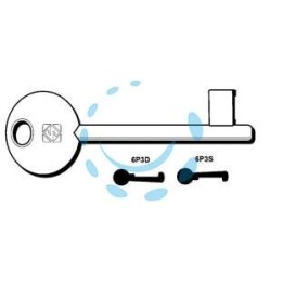 CHIAVI PATENT PASSEPARTOUT BONAITI, ISEO, MP - 6P3D dx (ex 5012)