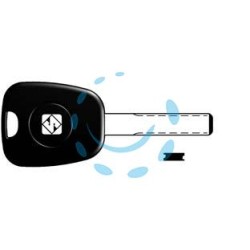 CHIAVI AUTO LOOK A-LIKE PORTA TRANSPONDER HU83TE