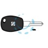 CHIAVI AUTO LOOK A-LIKE PORTA TRANSPONDER HU136TE