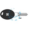 CHIAVI AUTO LOOK A-LIKE PORTA TRANSPONDER TAT1TE