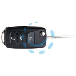 RADIOCOMANDO AUTO CON TRANSPONDER HU66R09 VOLKSWAGEN - HU66R09 - 3 bottoni 