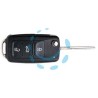RADIOCOMANDO AUTO CON TRANSPONDER HU66R09 VOLKSWAGEN
