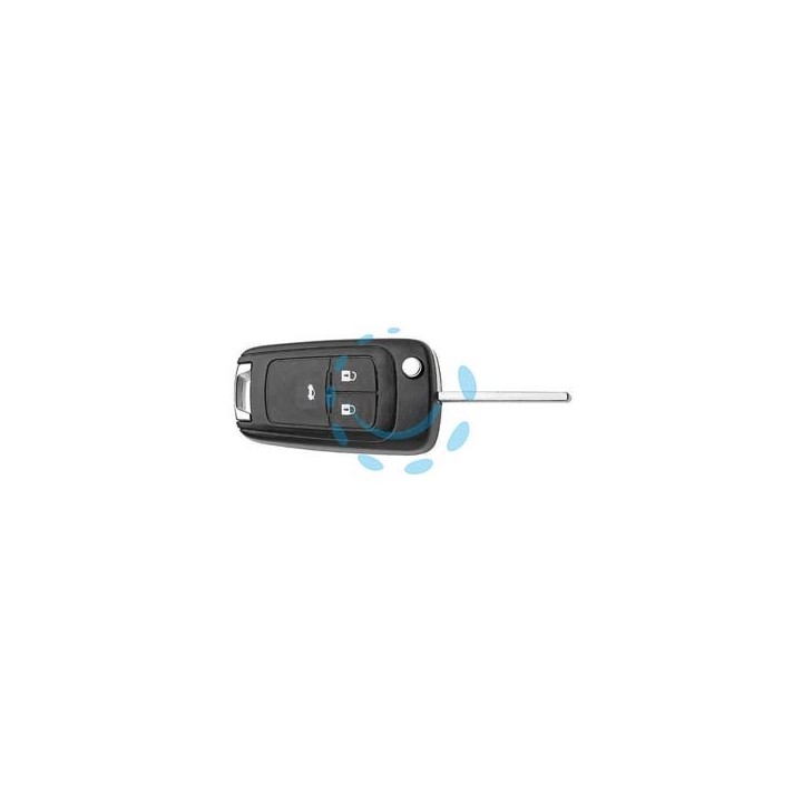 RADIOCOMANDO AUTO CON TRANSPONDER HU100R01 OPEL - HU100R01 - 3 bottoni