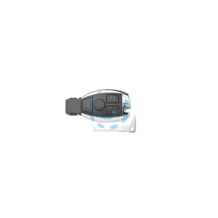 RADIOCOMANDO AUTO CON TRANSPONDER HU106S23 MERCEDES - HU106S23 - 3 bottoni