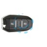 RADIOCOMANDO AUTO CON TRANSPONDER VA-P25 CITROEN PEUGEOT - VA-P25 - 3 bottoni 