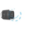 COVER CHIAVI PER AUTO SKODA VOLKSWAGEN SEAT HURSA8 - HURSA8 - 3 bottoni