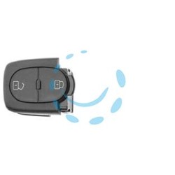 COVER CHIAVI PER AUTO AUDI VOLKSWAGEN HURSB2 - HURSB2 - 2 bottoni
