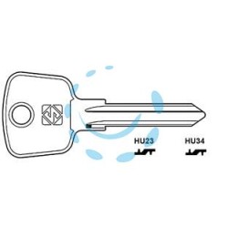 CHIAVI HUF PER AUTO OPEL - HU34