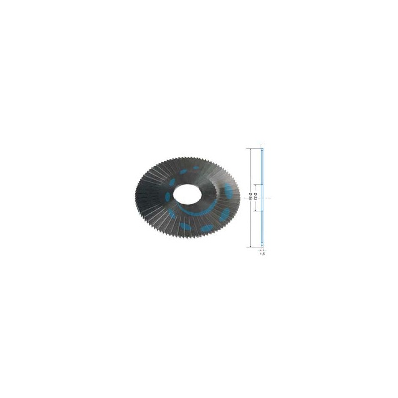 FRESA HSS-CO PER TAGLI LATERALI PER DUPLICATRICE DOPPIA MAPPA 26125010 