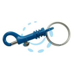 MOSCHETTONI PORTACHIAVI IN METALLO CON ANELLO - mm.60