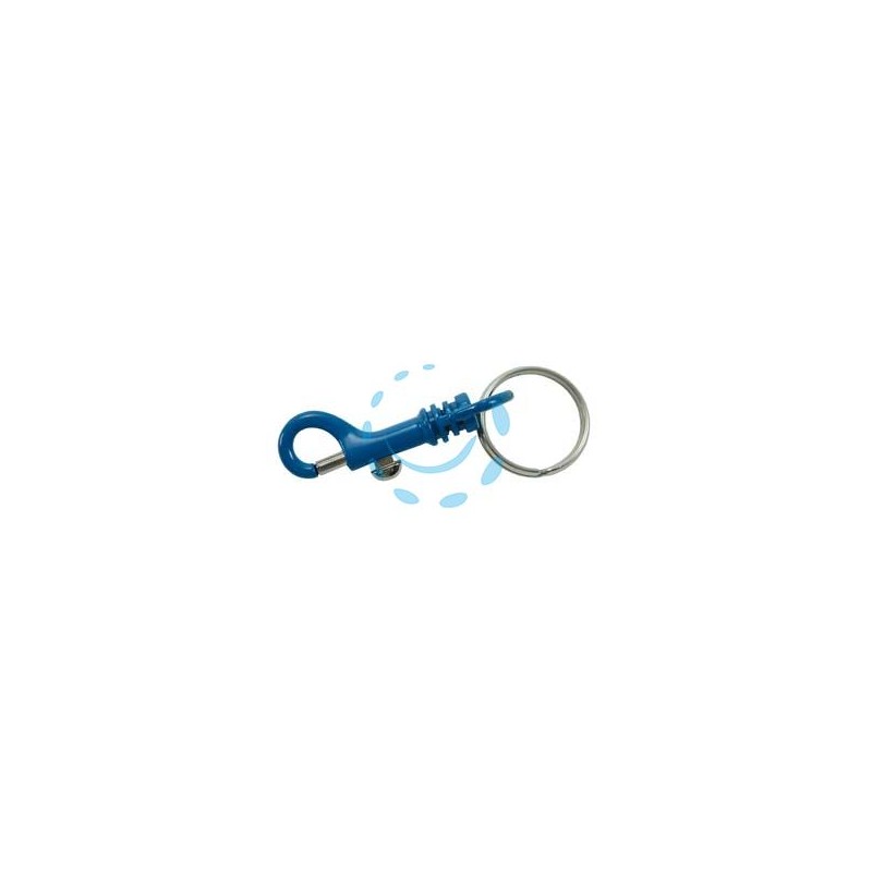 MOSCHETTONI PORTACHIAVI IN METALLO CON ANELLO - mm.60