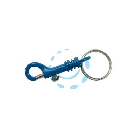 MOSCHETTONI PORTACHIAVI IN METALLO CON ANELLO - mm.60