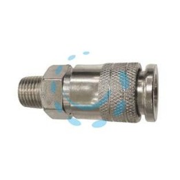 RUBINETTO RAPIDO PROFILO GERMANIA FILETTATO MASCHIO 1/4" P/COMPRESSORE 