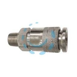 RUBINETTO RAPIDO PROFILO GERMANIA FILETTATO MASCHIO 1/4" P/COMPRESSORE