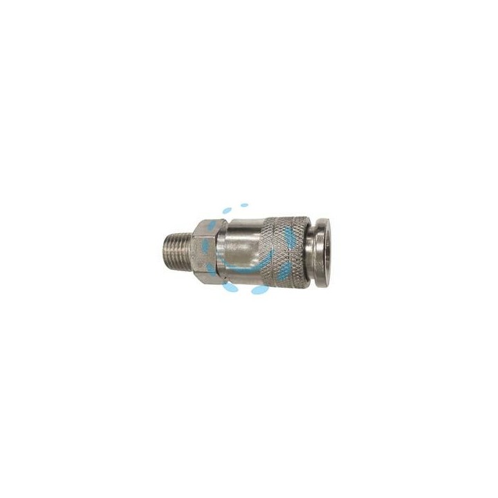 RUBINETTO RAPIDO PROFILO GERMANIA FILETTATO MASCHIO 1/4" P/COMPRESSORE 