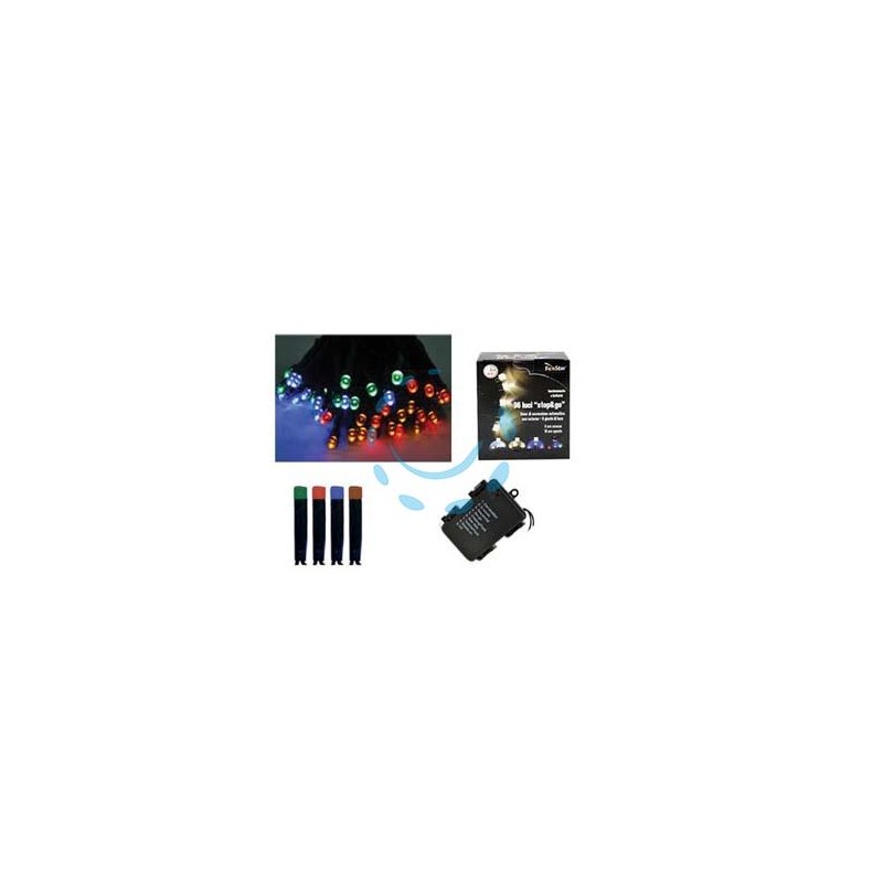 LUCI 120 LED MULTICOLOR A BATTERIA PER INTERNO CON GIOCO LUCI