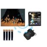 LUCI 120 LED BIANCO CALDO A BATTERIA PER INTERNO CON GIOCO LUCI