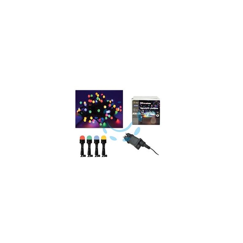 LUCCIOLE A LED MULTICOLOR PER INTERNO/ESTERNO CON GIOCO LUCI