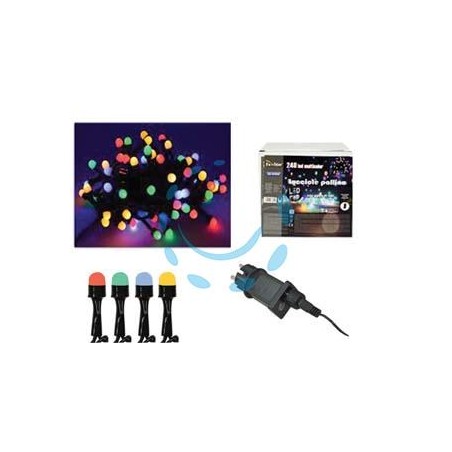 LUCCIOLE A LED MULTICOLOR PER INTERNO/ESTERNO CON GIOCO LUCI