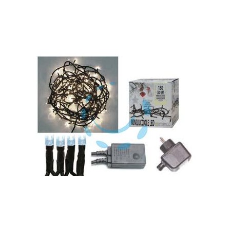 MINILUCCIOLE A LED BIANCO FREDDO PER ESTERNO CON GIOCO LUCI