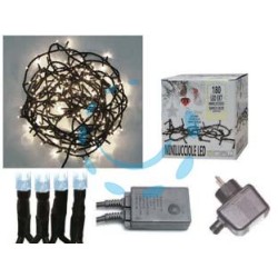 MINILUCCIOLE A LED BIANCO FREDDO PER ESTERNO CON GIOCO LUCI