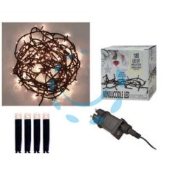 MINILUCCIOLE A LED BIANCO CALDO PER ESTERNO CON GIOCO LUCI