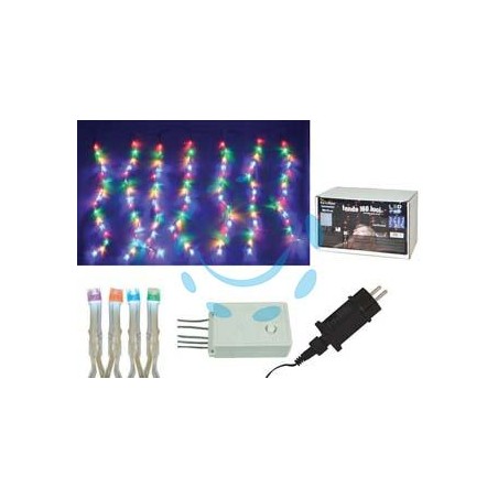 TENDA 144 LED MULTICOLOR PER ESTERNO CON GIOCO LUCI