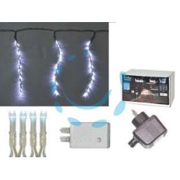 TENDA 288 LED BIANCO FREDDO PER ESTERNO CON GIOCO LUCI - mt.5 + mt.6 x 1 - 36 fili