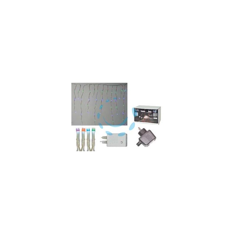 TENDA SFALSATA 150 LED MULTICOLOR PER ESTERNO CON GIOCO LUCI