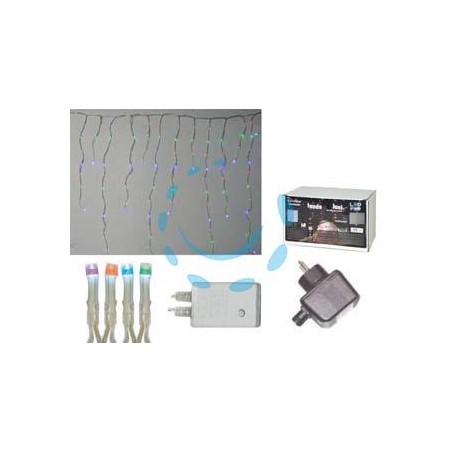 TENDA SFALSATA 150 LED MULTICOLOR PER ESTERNO CON GIOCO LUCI