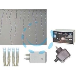 TENDA SFALSATA150 LED BIANCO FREDDO PER ESTERNO CON GIOCO LUCI - mt. 2,7 x 0,9 max - 22 fili