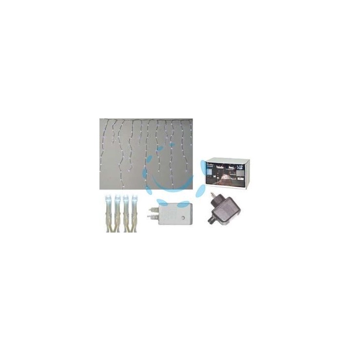 TENDA SFALSATA150 LED BIANCO FREDDO PER ESTERNO CON GIOCO LUCI - mt. 2,7 x 0,9 max - 22 fili