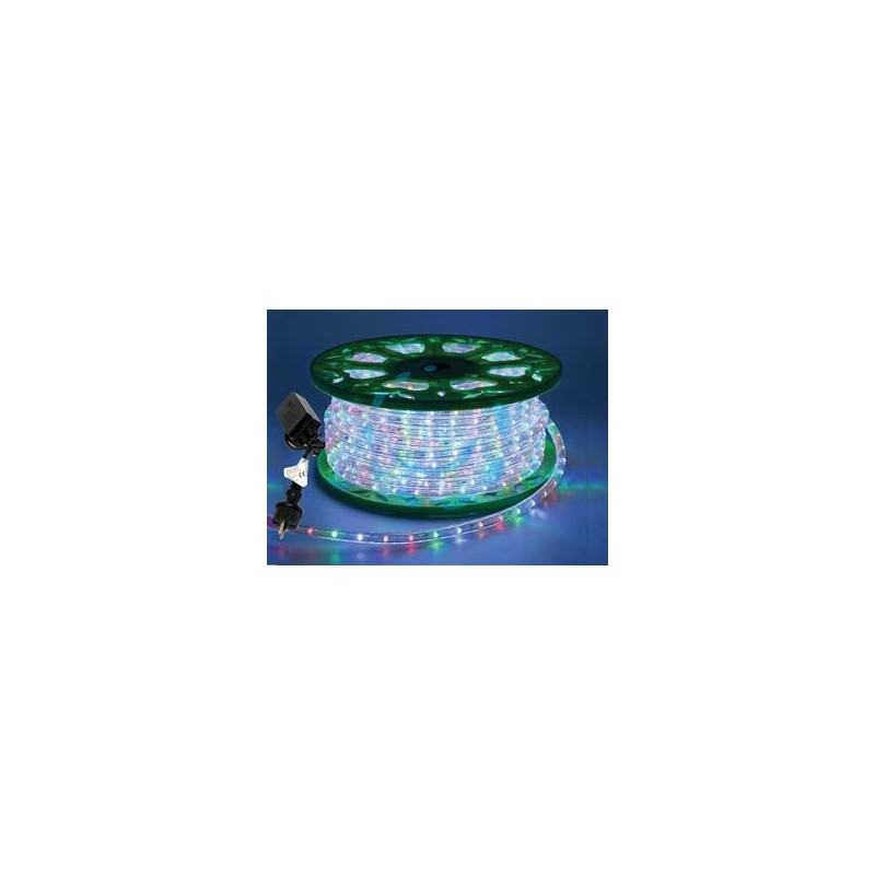 TUBO LUMINOSO 1200 LED 3 VIE MULTICOLOR USO INT.EST. C/GIOCO LUCI MT50