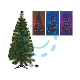 ALBERO DI NATALE A FIBRE OTTICHE MULTICOLOR - cm.150 h. base in plastica