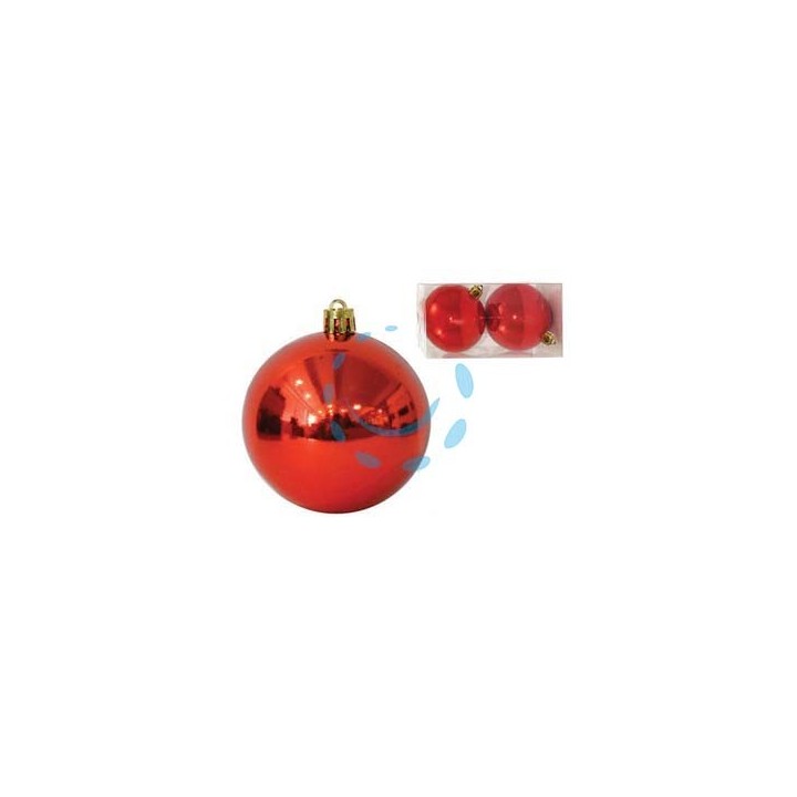 SFERE LISCE COLORE ROSSO - mm.80 box pz.2