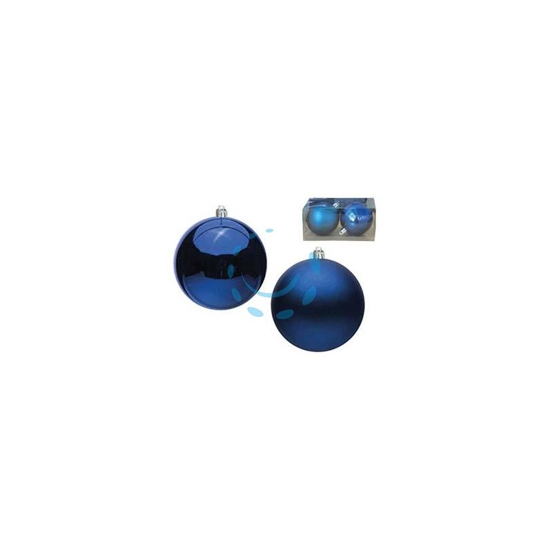 SFERE LISCE 1 LUCIDA + 1 SATINATA COLORE BLU