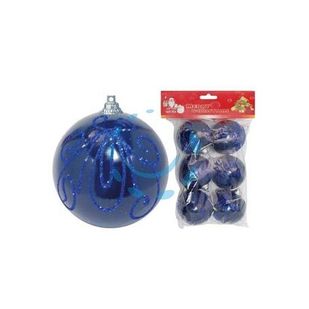 SFERE CON GLITTER COLORE BLU