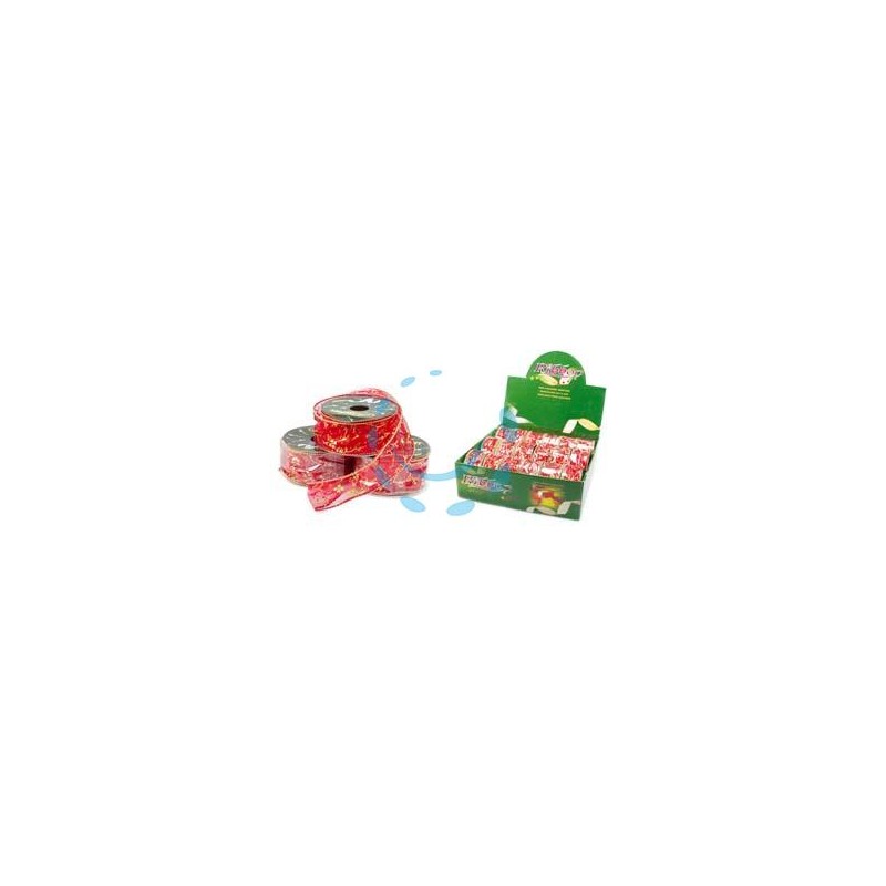 BOBINE DI NASTRO DECORATIVO ROSSO