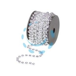 COLLANA IN PLASTICA IN BOBINA COLORE ARGENTO 