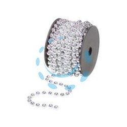 COLLANA IN PLASTICA IN BOBINA COLORE ARGENTO