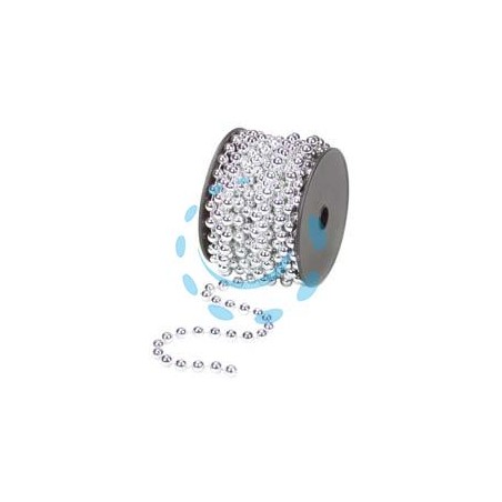 COLLANA IN PLASTICA IN BOBINA COLORE ARGENTO